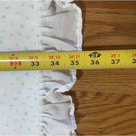 Vintage Baby Dreams Crib Comforter Quilt Blanket White Safari Green Pastel *READ - Picture 12 of 12